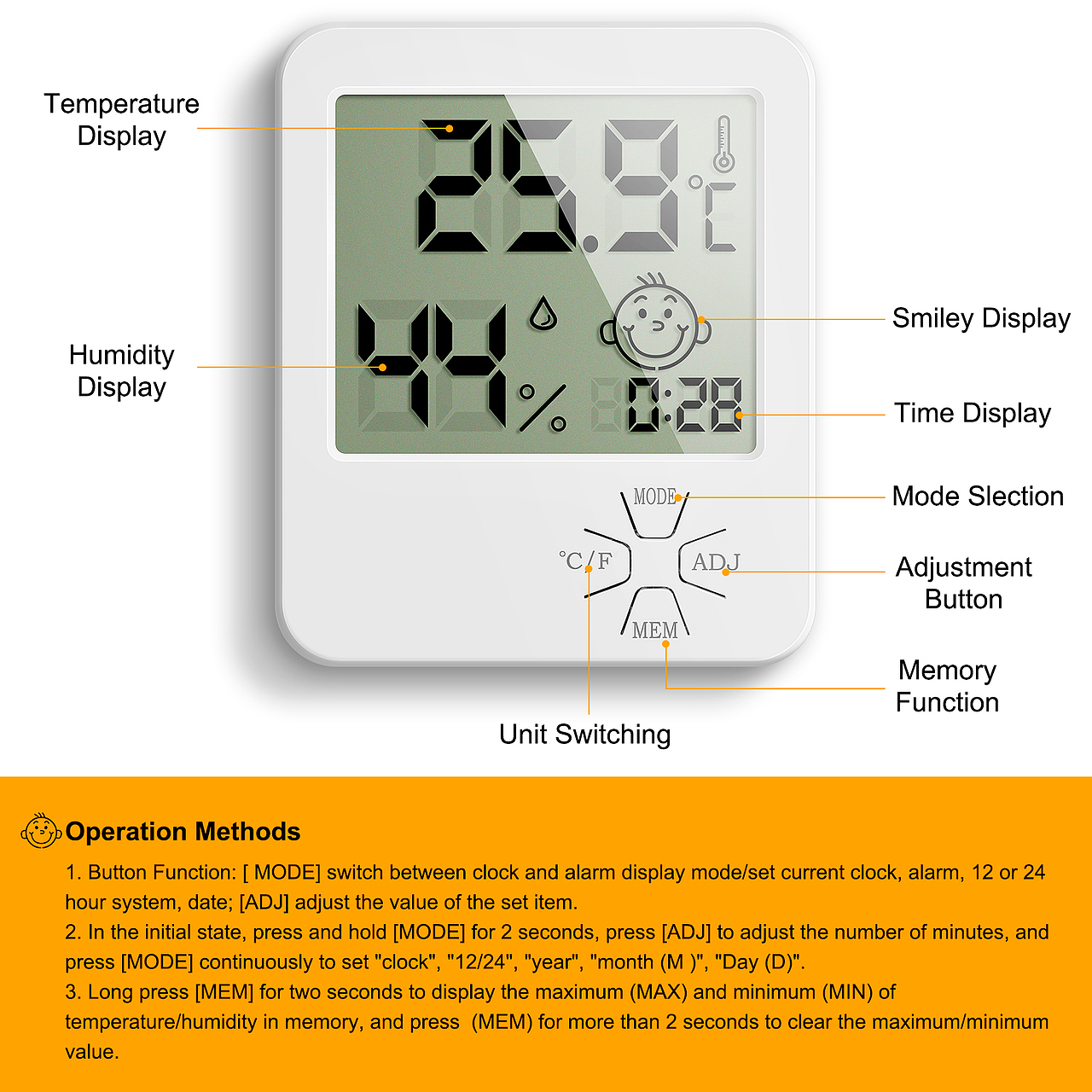 电子室内温度计 主图+摄影+精修