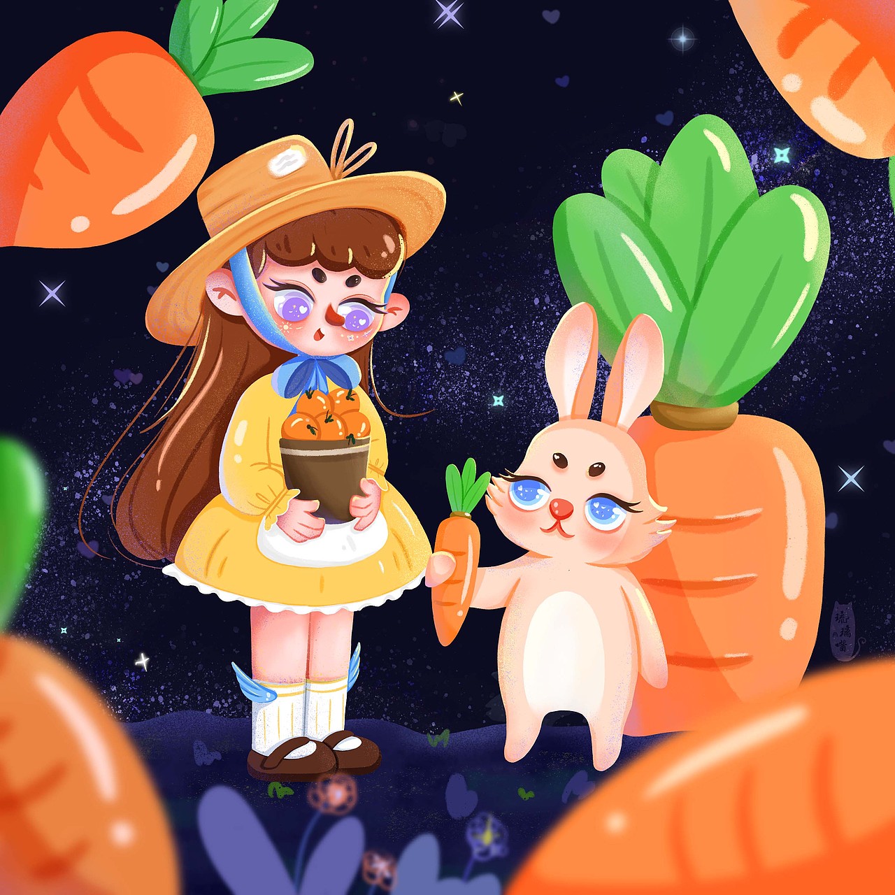 Q版童话儿插风小合集（图ZMzMyMTE3NjIw） - 商业插画 - 站酷设计师插画师琉璃酱LLJ原创素材 - 站酷ZCOOL