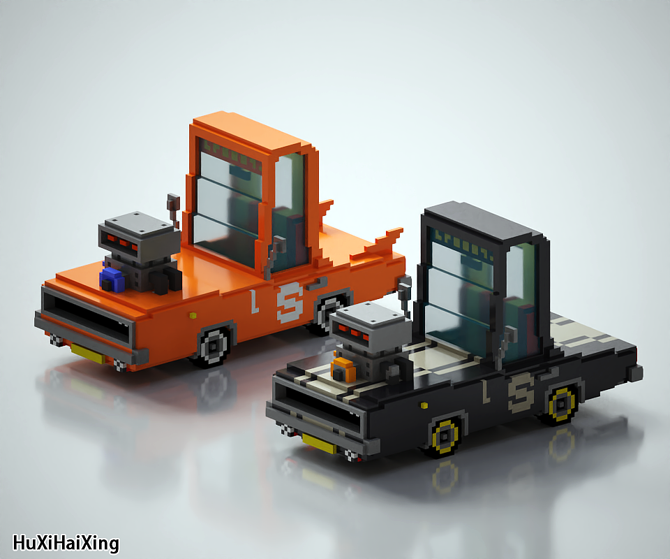 MagicaVoxel -小跑车（图ZMzU0NTc1NjY0） - 建筑/空间 - 站酷设计师虎玺海星原创素材 - 站酷ZCOOL