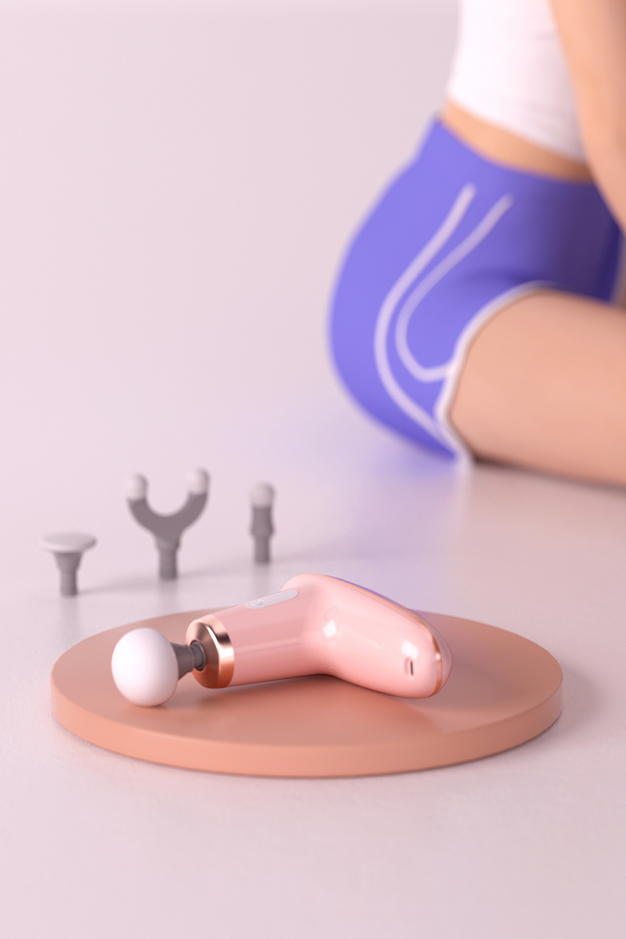 筋膜枪产品渲染