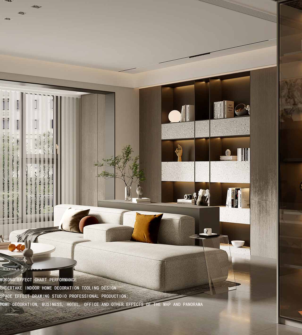 戊空效果图表现一黑白灰系列