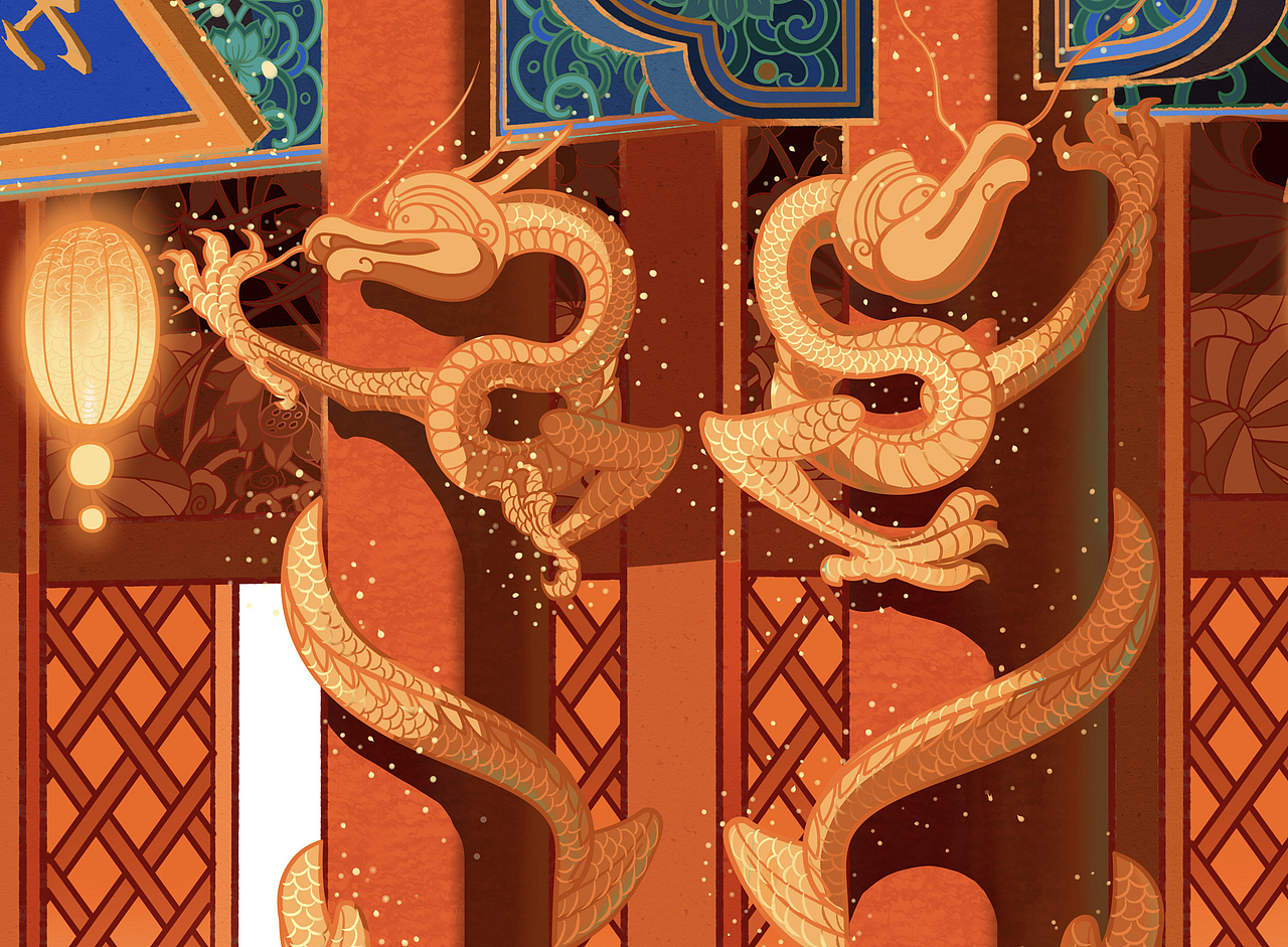 《画壁》组画系列（图ZMzYwNTM4MjEy） - 商业插画 - 站酷设计师唐众汤忠原创素材 - 站酷ZCOOL