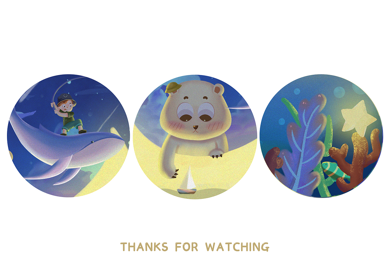 钓星星（图ZMzE2MjMxMjgw） - 儿童插画 - 站酷设计师小涛很机车原创素材 - 站酷ZCOOL