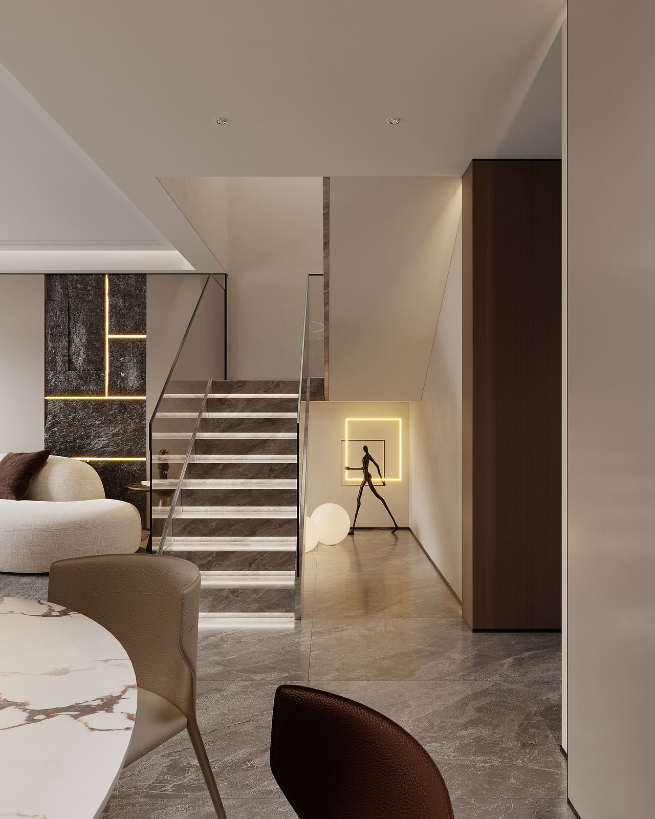 意式轻奢客餐厅 意式客厅（图ZMzMyNDI5NTIw） - 家装设计 - 站酷设计师痞老蟹原创素材 - 站酷ZCOOL