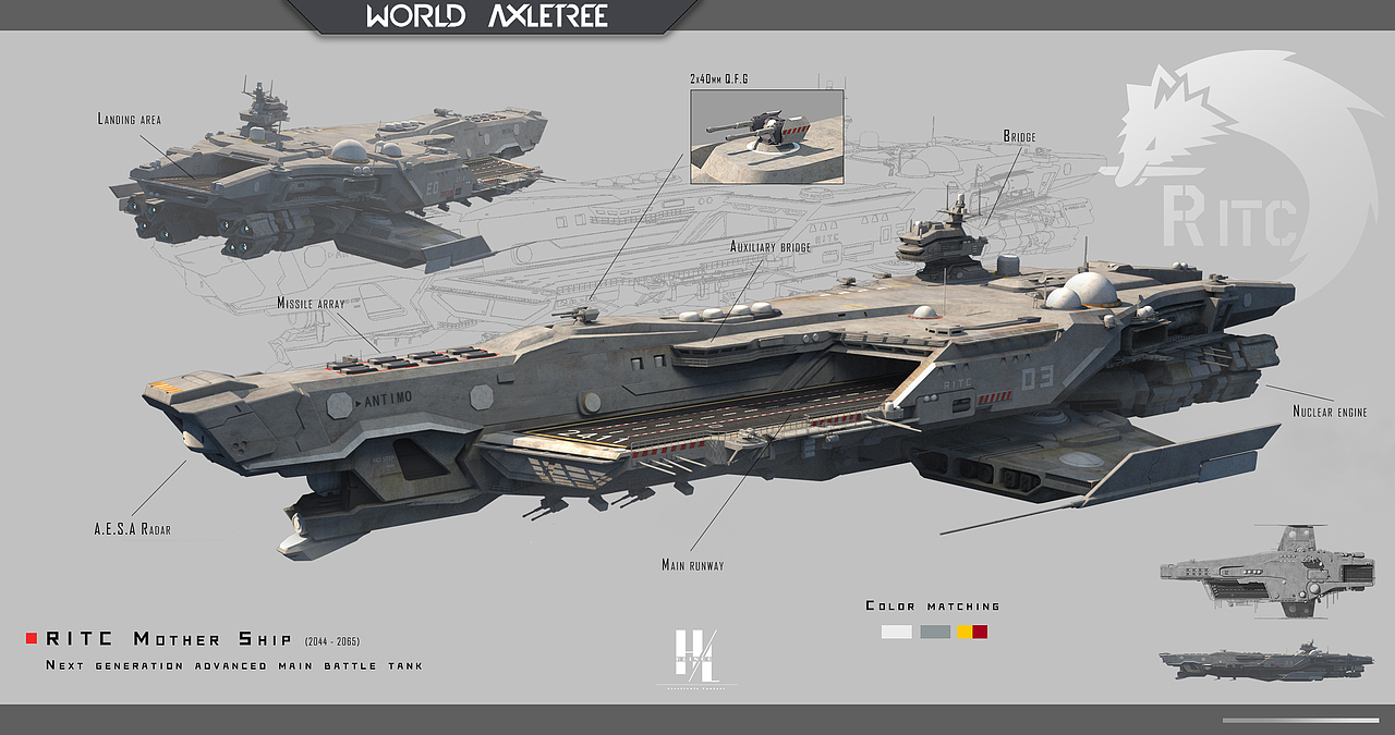 概念设定：RITC空天母舰（图ZMzEwNDEyODU2） - 概念设定 - 站酷设计师Lingsu_Concept原创素材 - 站酷ZCOOL