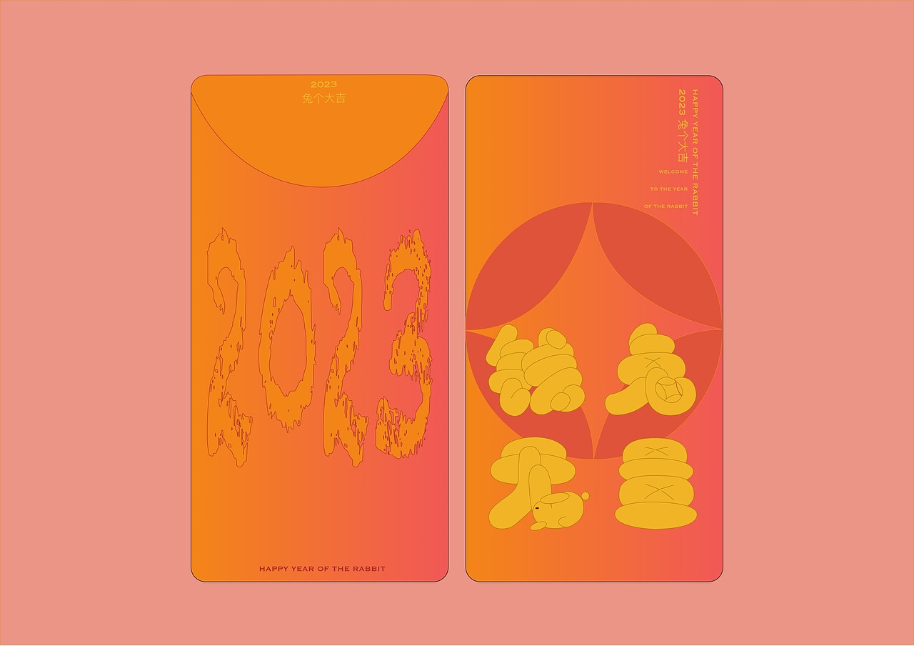 平面设计*钱兔无量-三兔共耳贺新春（图ZMzIyNTU4Nzcy） - 艺术插画 - 站酷设计师香菜ccodk原创素材 - 站酷ZCOOL