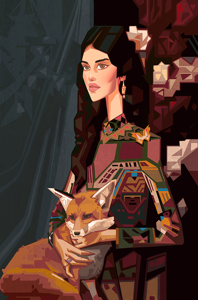 花花女孩系列二（图ZMzI4ODYwNDI0） - 创作习作 - 站酷设计师布鲁布鲁朵原创素材 - 站酷ZCOOL