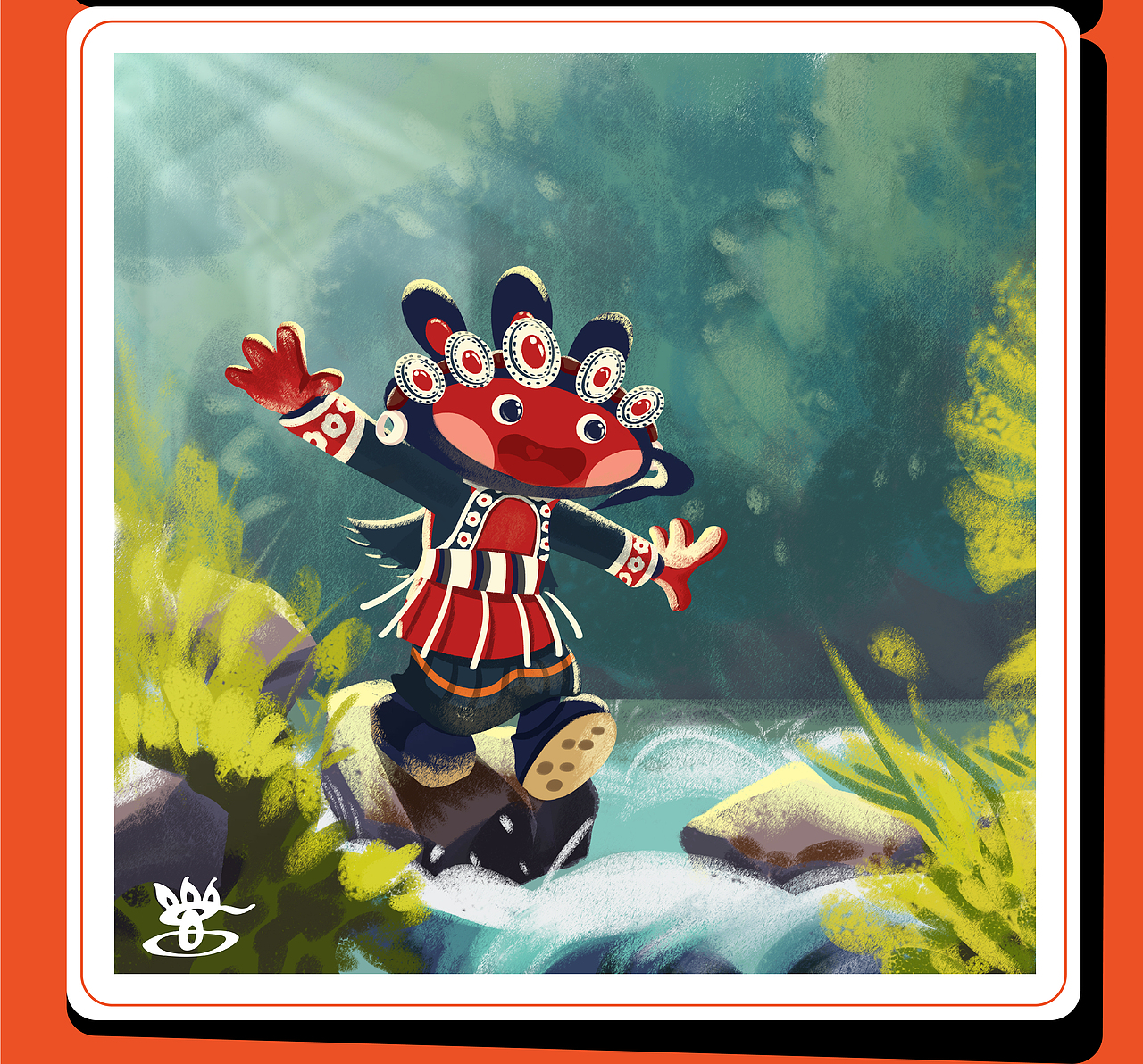 《东巴秘境》——云南纳西族东巴文化IP设计（图ZMzA0MzMyMjM2） - IP形象 - 站酷设计师盛恒晴晴原创素材 - 站酷ZCOOL