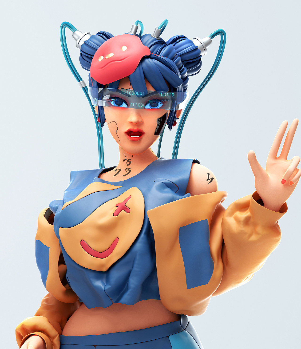 3D人物探索 😊（图ZMzEzNjgwMTMy） - 人物/生物 - 站酷设计师口口光原创素材 - 站酷ZCOOL