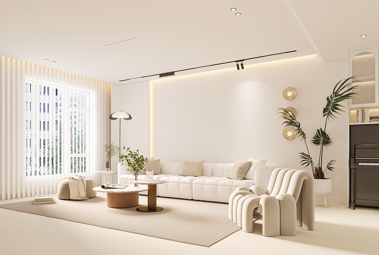 沈阳佳和新城280平奶油风别墅样板间