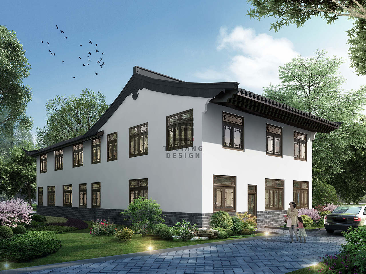 中式建筑，院落为王！以院落为核心的建筑设计（图ZMzMzMjAzODg0） - 建筑设计 - 站酷设计师诗恩设计原创素材 - 站酷ZCOOL