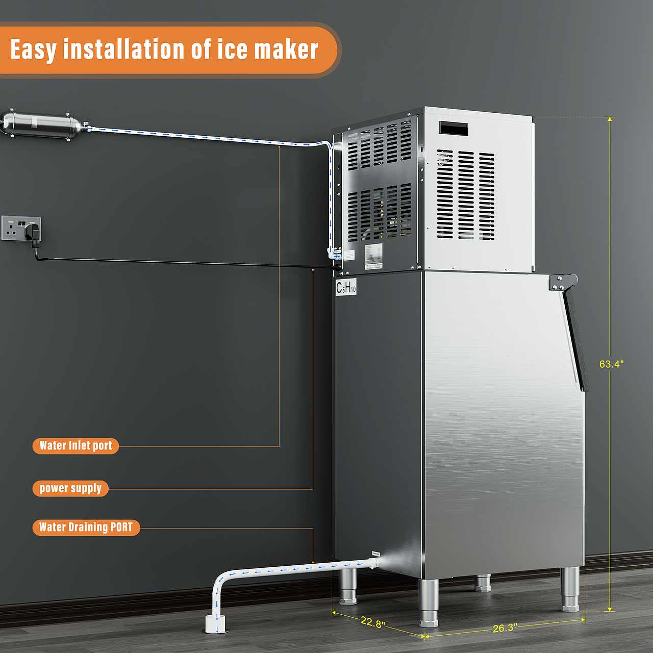 亚马逊制冰机渲染主图