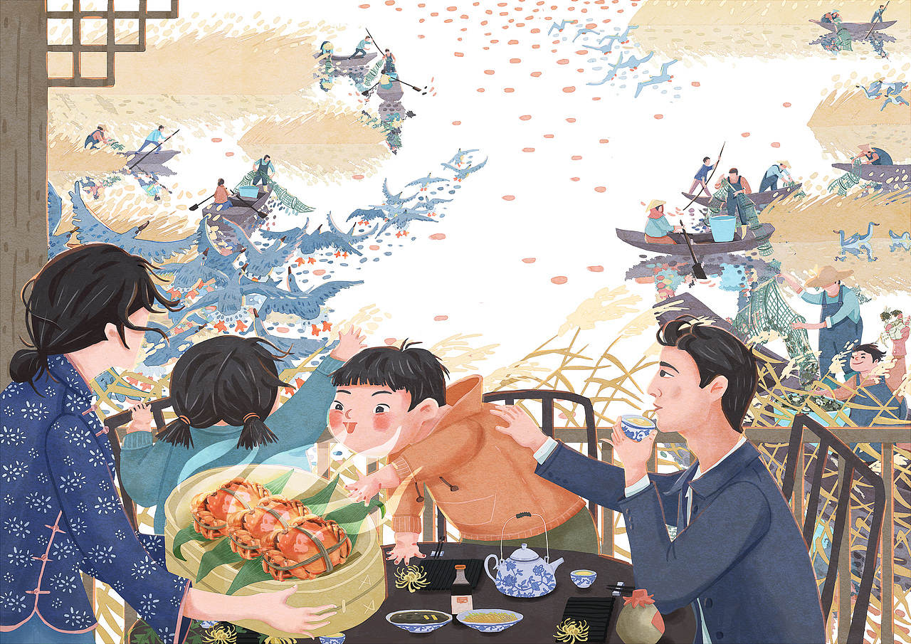 盐都农产品包装/宣传图（二十四节气）（图ZMzI5ODczNTQw） - 商业插画 - 站酷设计师伞小獭原创素材 - 站酷ZCOOL