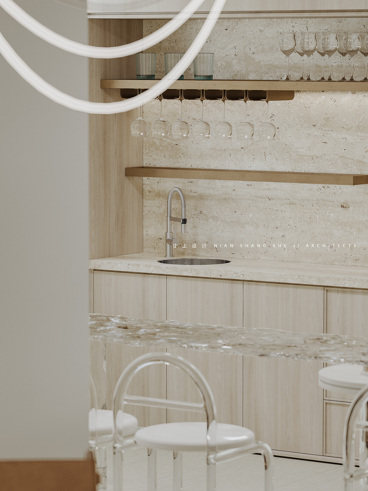 廿上设计 | 450㎡自建房,不被风格定义的家