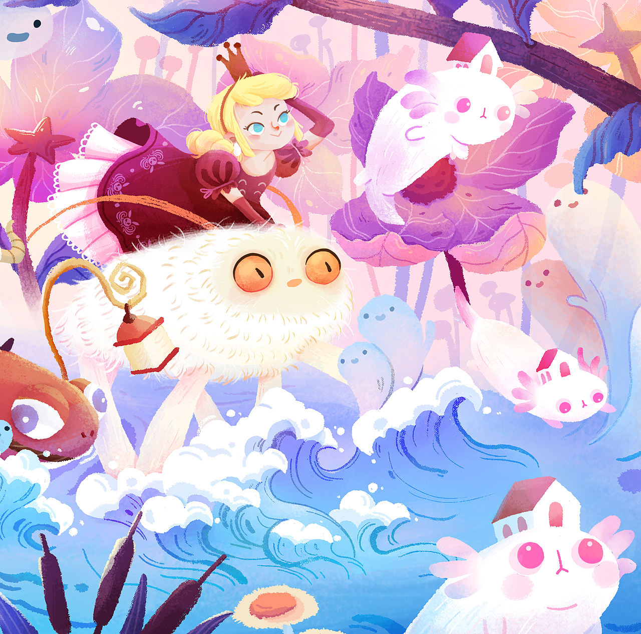 茶派美好世界丨奇妙之旅（图ZMzQxODY0NTg0） - 商业插画 - 站酷设计师丁萝菠原创素材 - 站酷ZCOOL