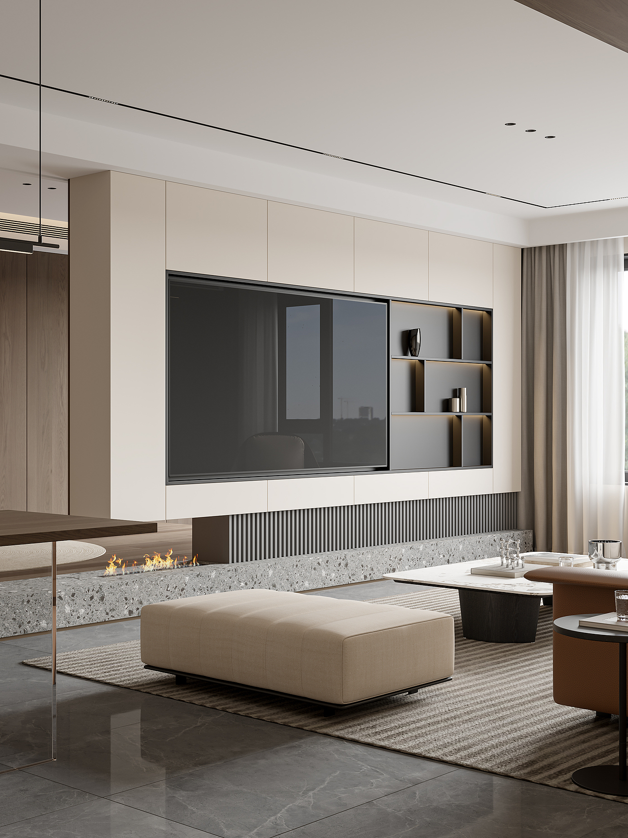 现代简约客餐厅