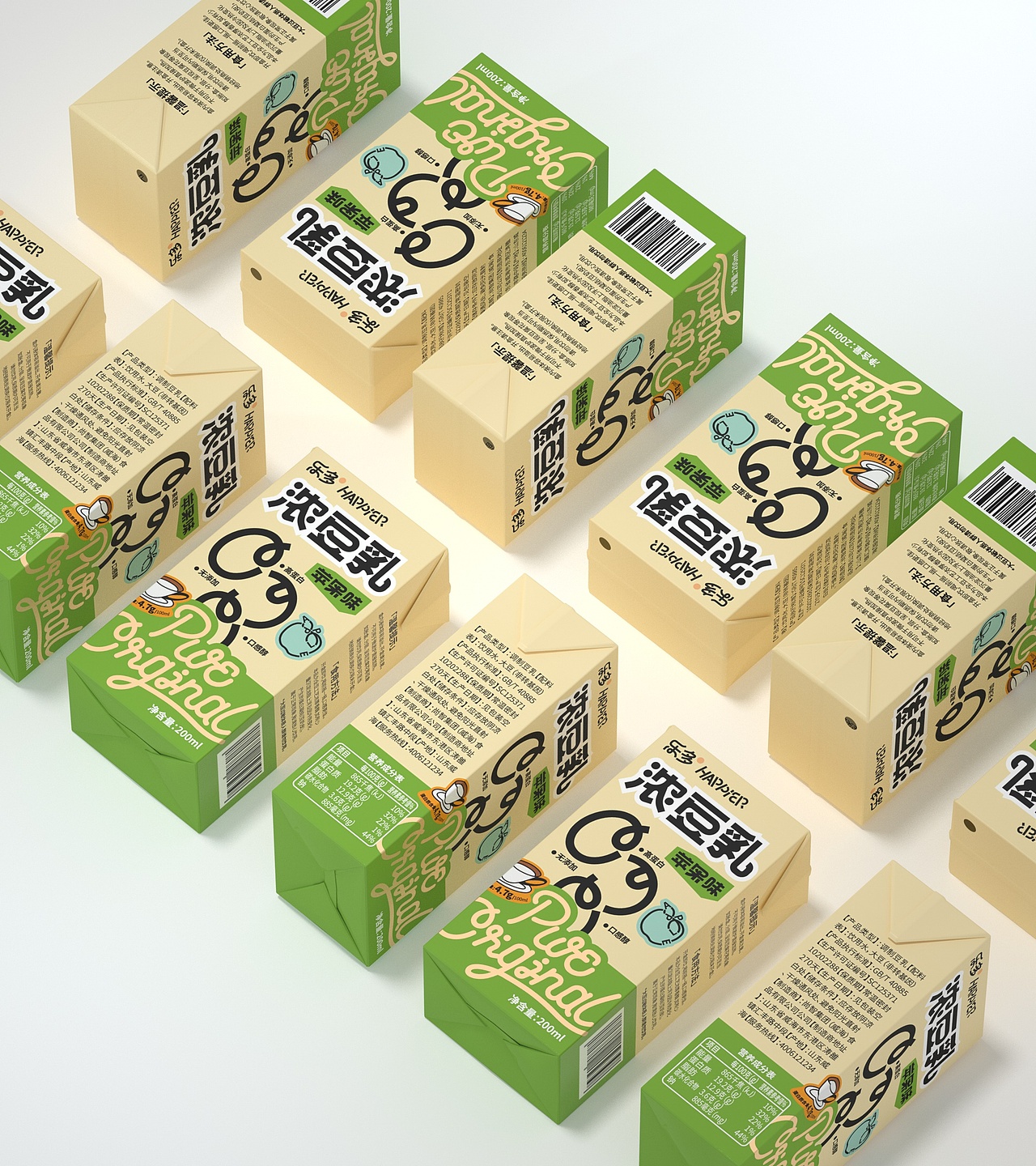 原创-尚智×乐多|浓豆乳系列包装|食品包装设计