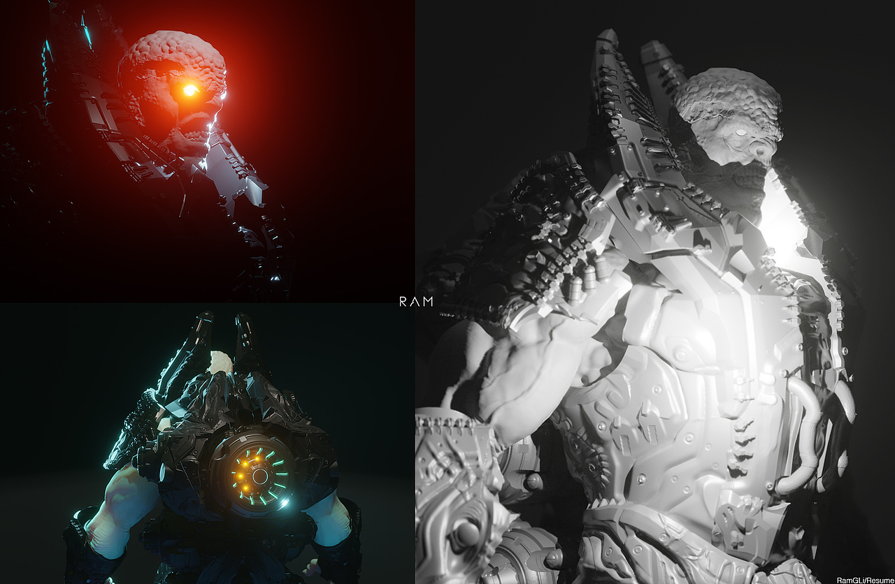 3D角色模型（图ZMzY2MTM0ODA4） - 人物/生物 - 站酷设计师Ram1981原创素材 - 站酷ZCOOL