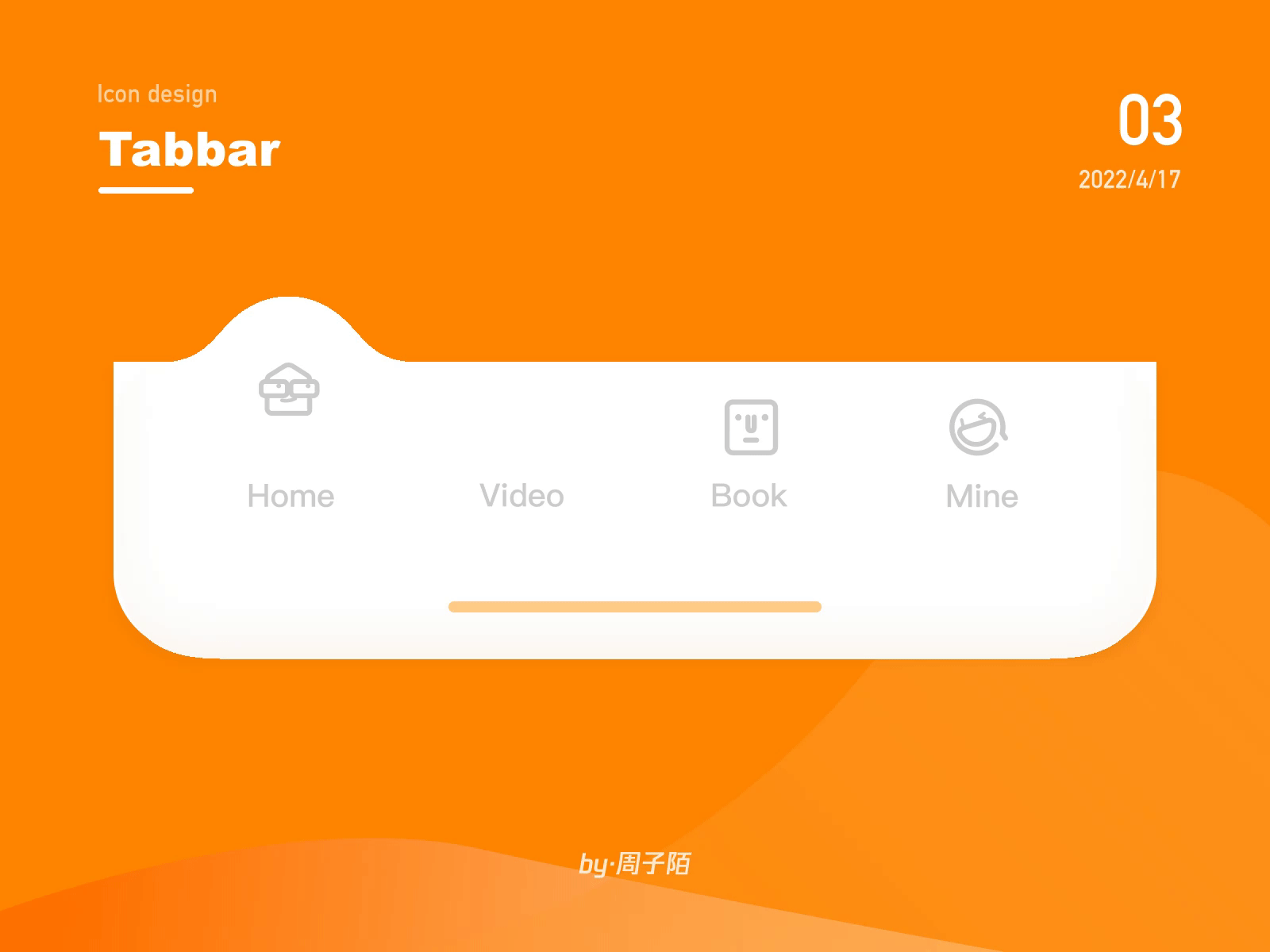Tabbar图标动效练习合集(图ZMzA1MTQwMDY4) - 动效设计 - 站酷设计师周子陌原创素材 - 站酷ZCOOL