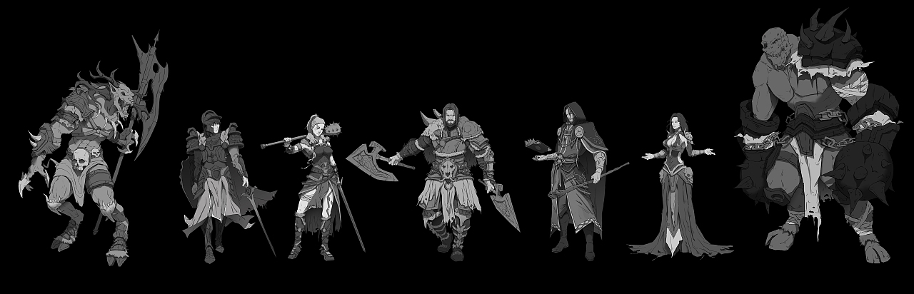 魔斧战争世界观角色设计