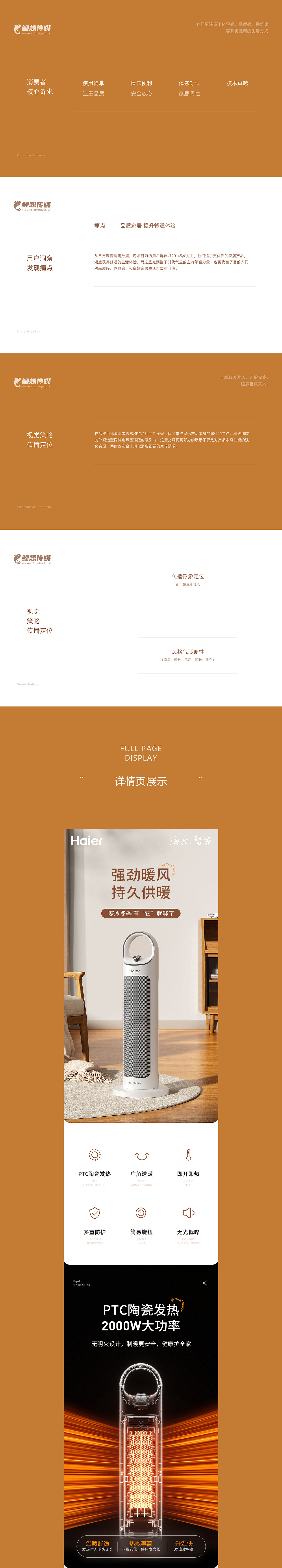 电商详情 | 海尔取暖器 小家电详情（图ZMzM3MDU5NjI4） - 电商 - 站酷设计师鲤想传媒原创素材 - 站酷ZCOOL