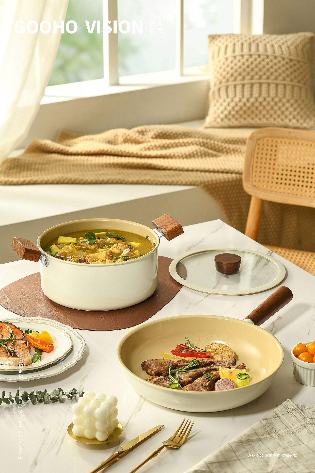 锅具系列组合拍摄丨古禾造图 GOOHO VISION