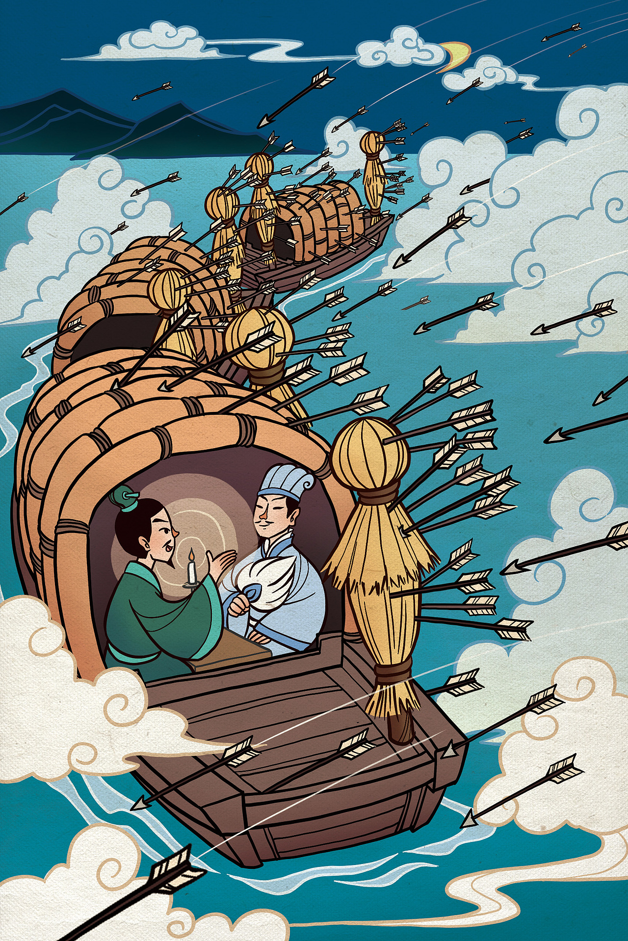 复古拼图《三国》（图ZMzMwODU1NjQ4） - 儿童插画 - 站酷设计师谷鸣Ggu原创素材 - 站酷ZCOOL