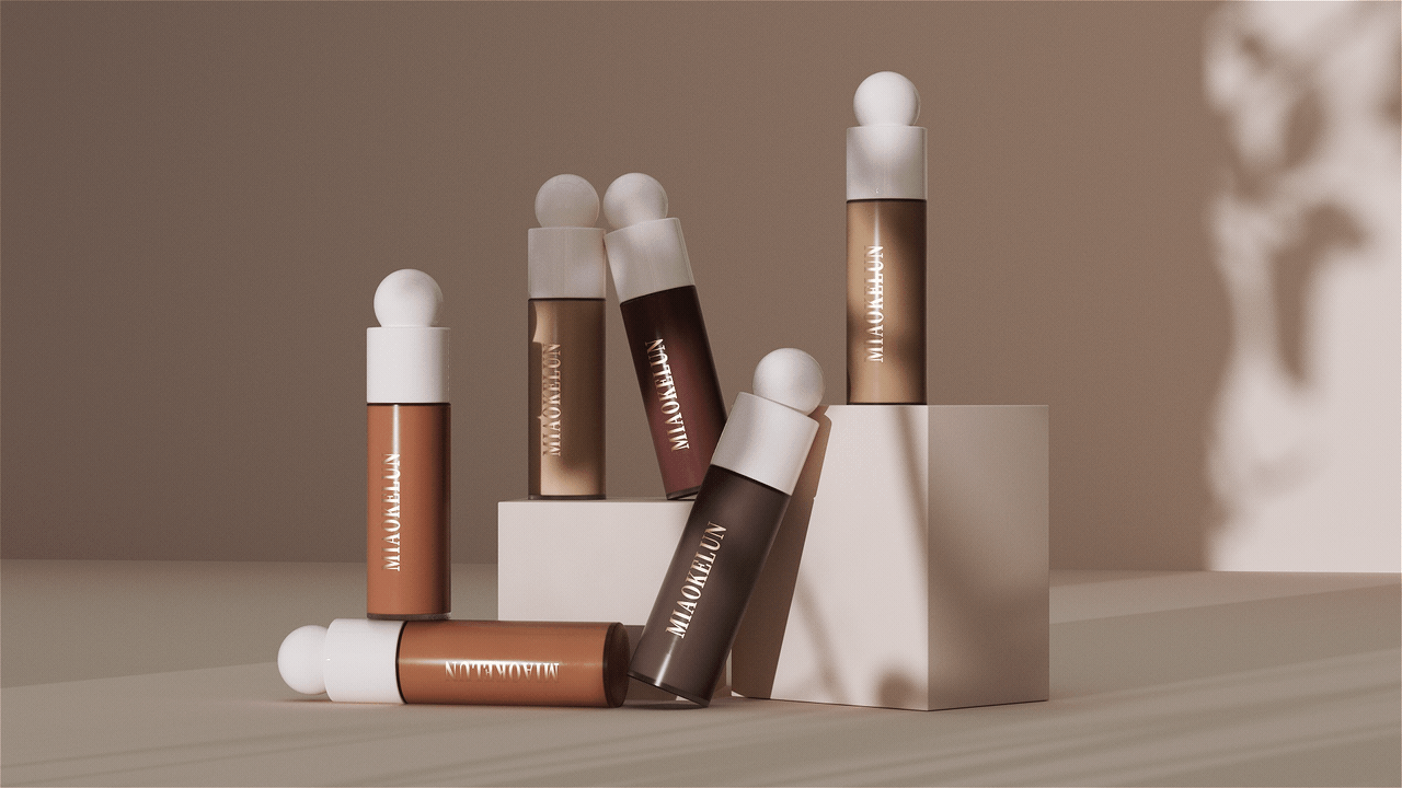 Dynamic rendering of liquid foundation