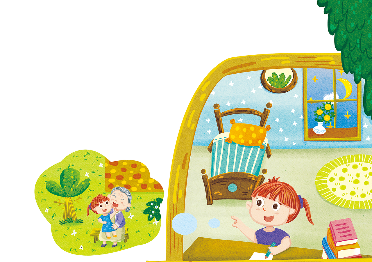 儿童绘本插画（图ZMzAxMjI2NjAw） - 绘本 - 站酷设计师刘欢paint原创素材 - 站酷ZCOOL