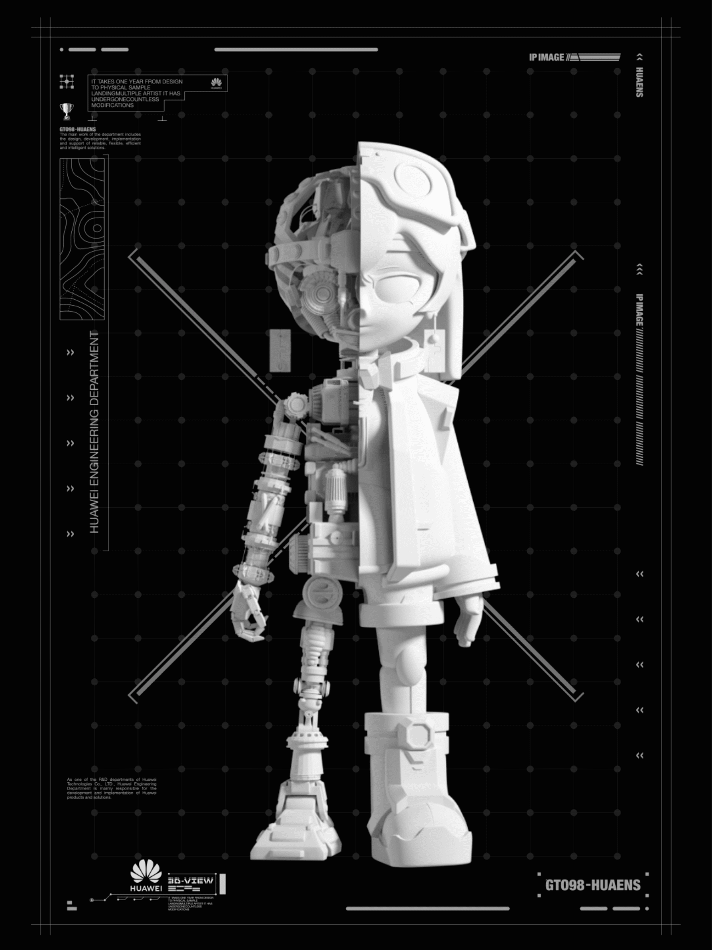 华为2012实验室丨IP设计丨吉祥物设计丨品牌全案