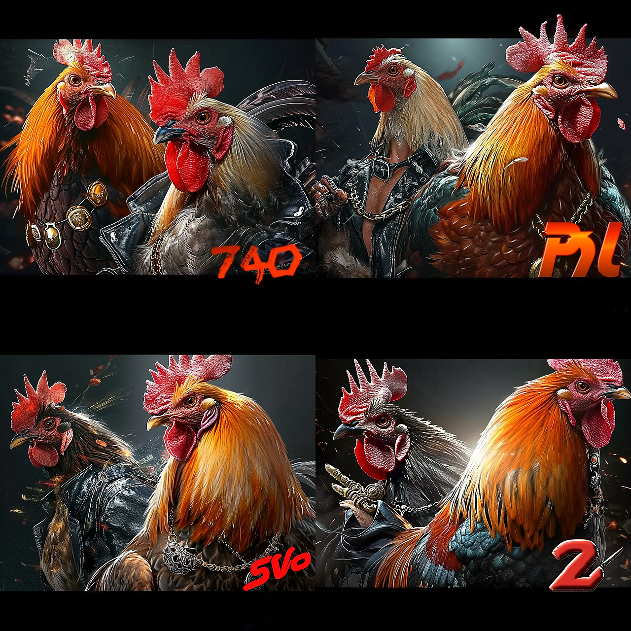 SD和MJ的技术演练脑暴图——鸡系列--斗鸡篇