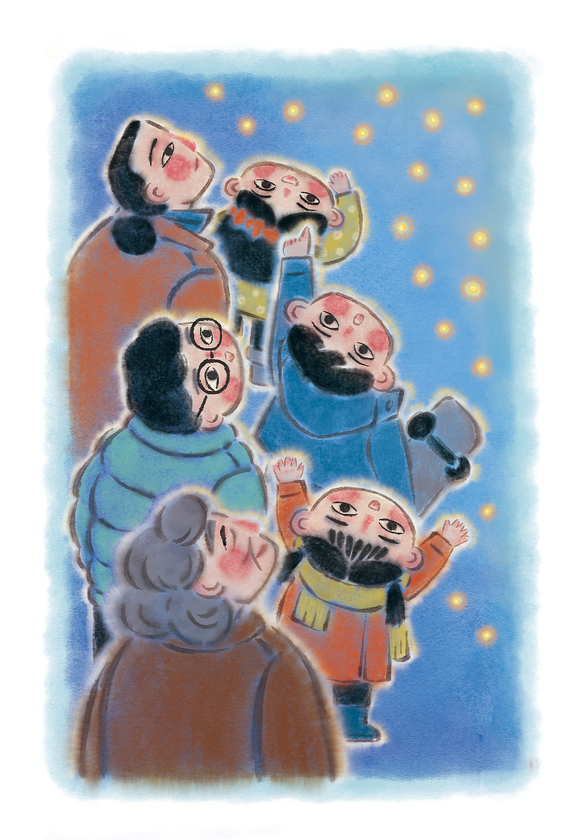打铁花|古老的浪漫（图ZMzYxNjYyMjk2） - 儿童插画 - 站酷设计师Yo_oY_悠悠原创素材 - 站酷ZCOOL