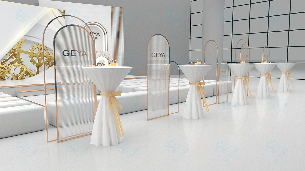 格雅集团30周年庆，花艺太多后期ps上去的就没放上去（图ZMzYwNDk4NTY0） - 舞台美术 - 站酷设计师拾光印象u原创素材 - 站酷ZCOOL