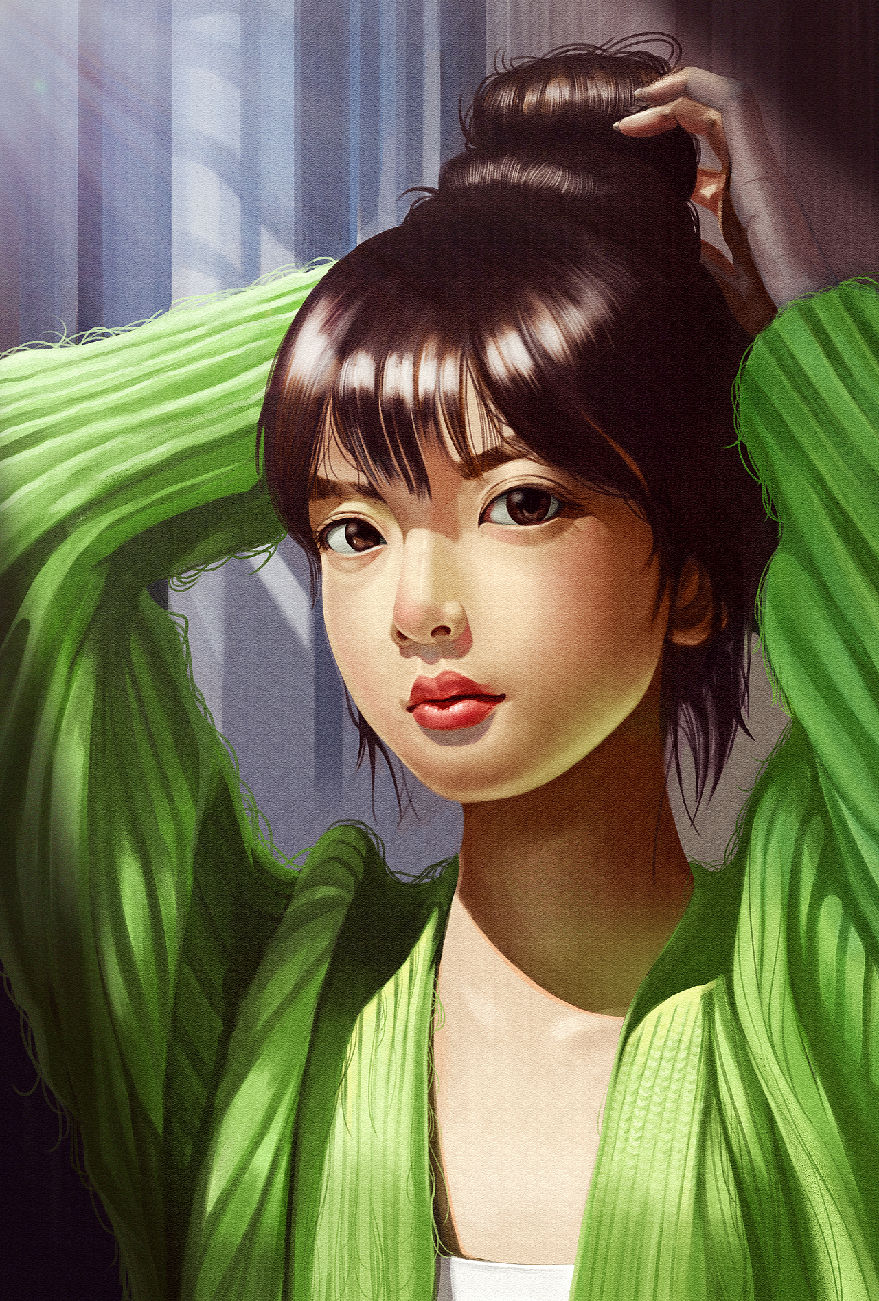 《清晨苏醒の少女》（图ZMjk5MTE0OTgw） - 创作习作 - 站酷设计师盧炘天羽原创素材 - 站酷ZCOOL