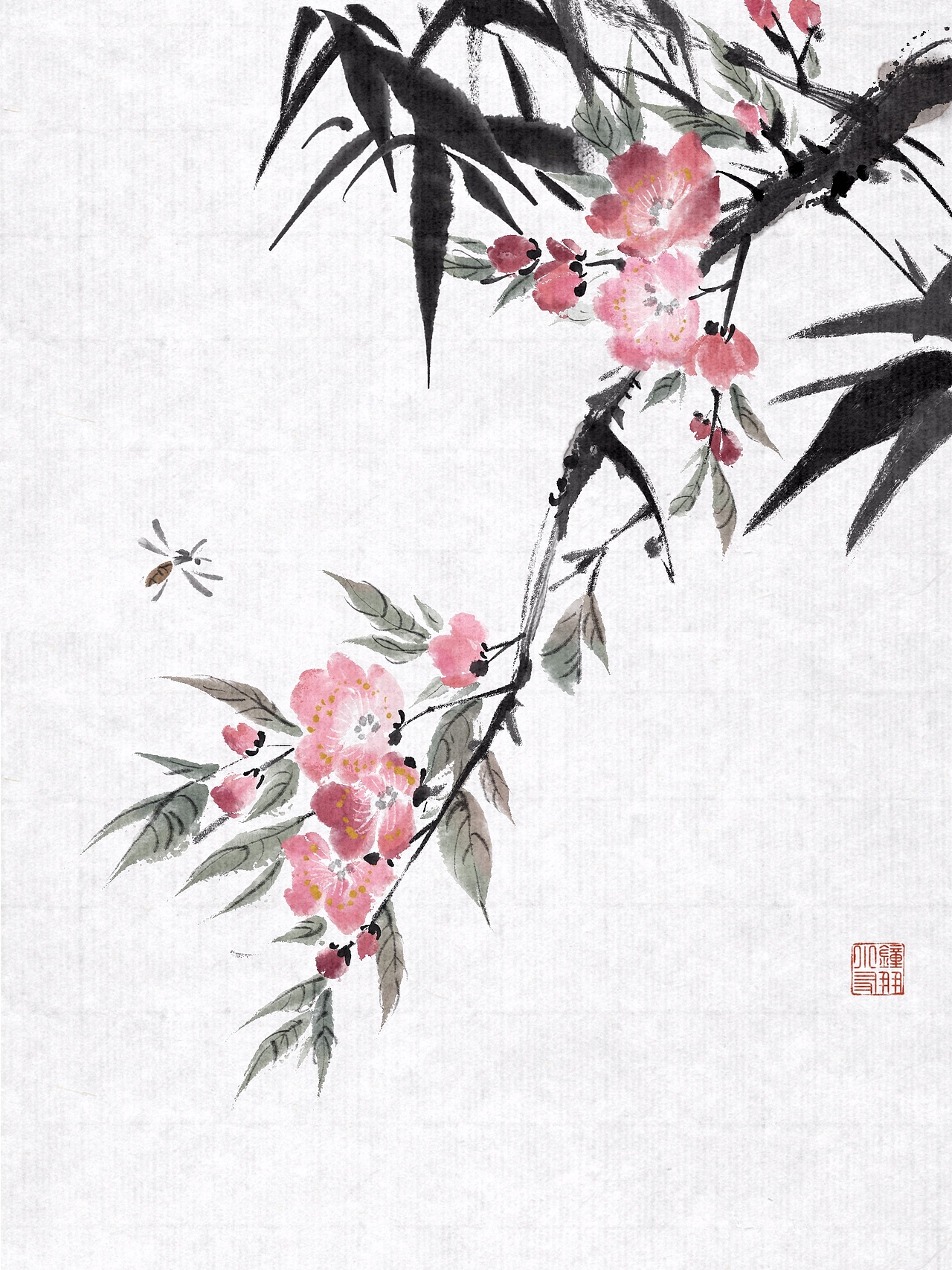 ipad仿水墨国画——花鸟鱼虫（图ZMzQ0ODgyNDQ0） - 儿童插画 - 站酷设计师钟小朋友原创素材 - 站酷ZCOOL