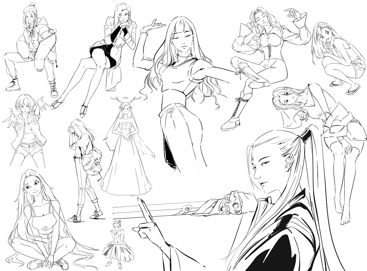 站酷速写合集（图ZMzE1Njg1ODMy） - 艺术插画 - 站酷设计师张小寻原创素材 - 站酷ZCOOL