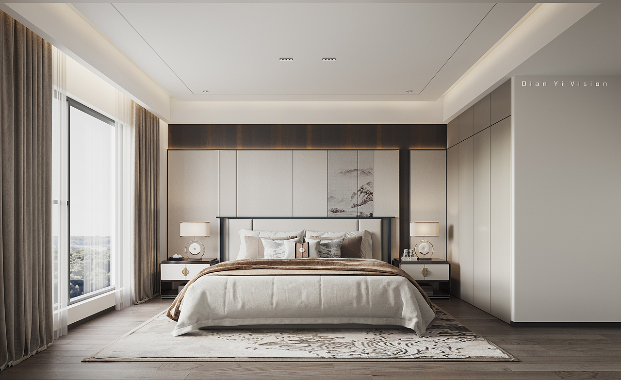 新中式别墅空间效果表现（图ZMzIxODU5OTA4） - 家装设计 - 站酷设计师Max点意原创素材 - 站酷ZCOOL