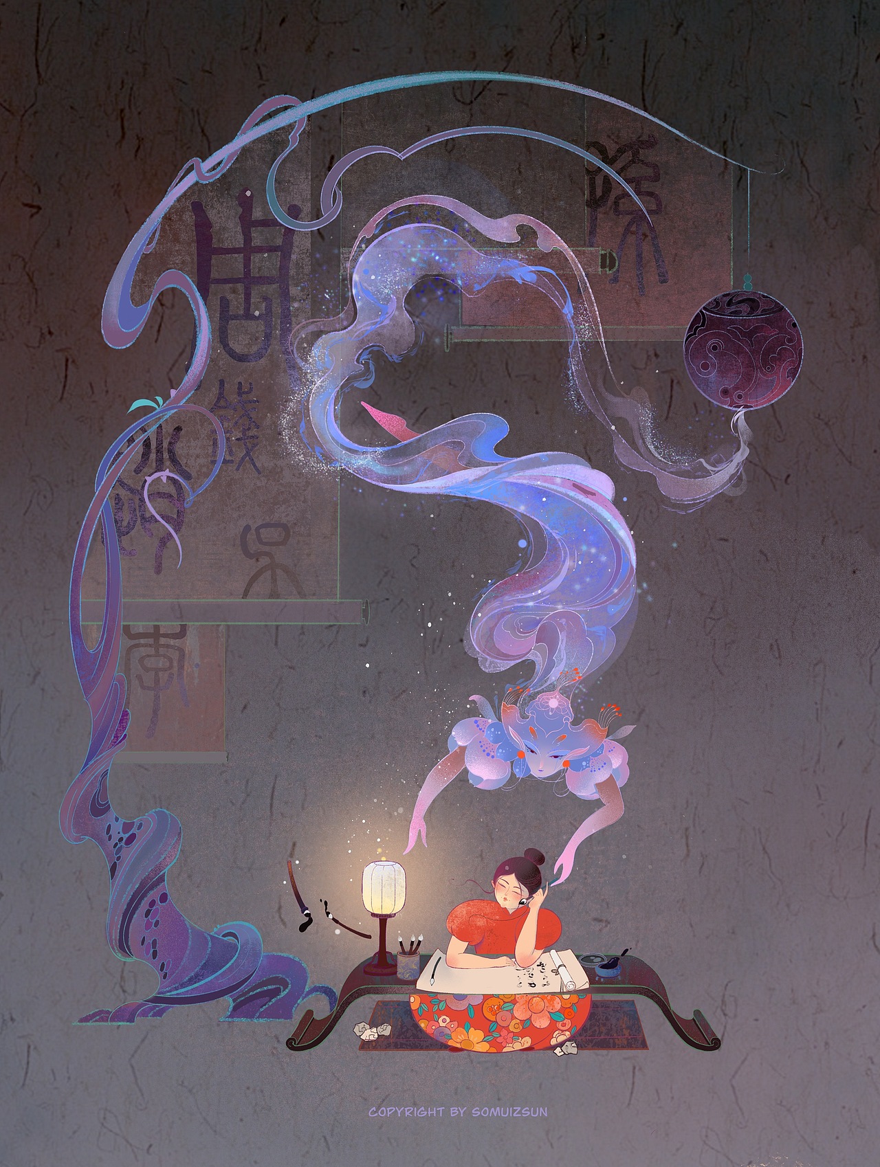 “红裙子女孩儿”陪我走过的第三年创作合集（图ZMzI1ODgyNDI4） - 创作习作 - 站酷设计师SomuizSun原创素材 - 站酷ZCOOL