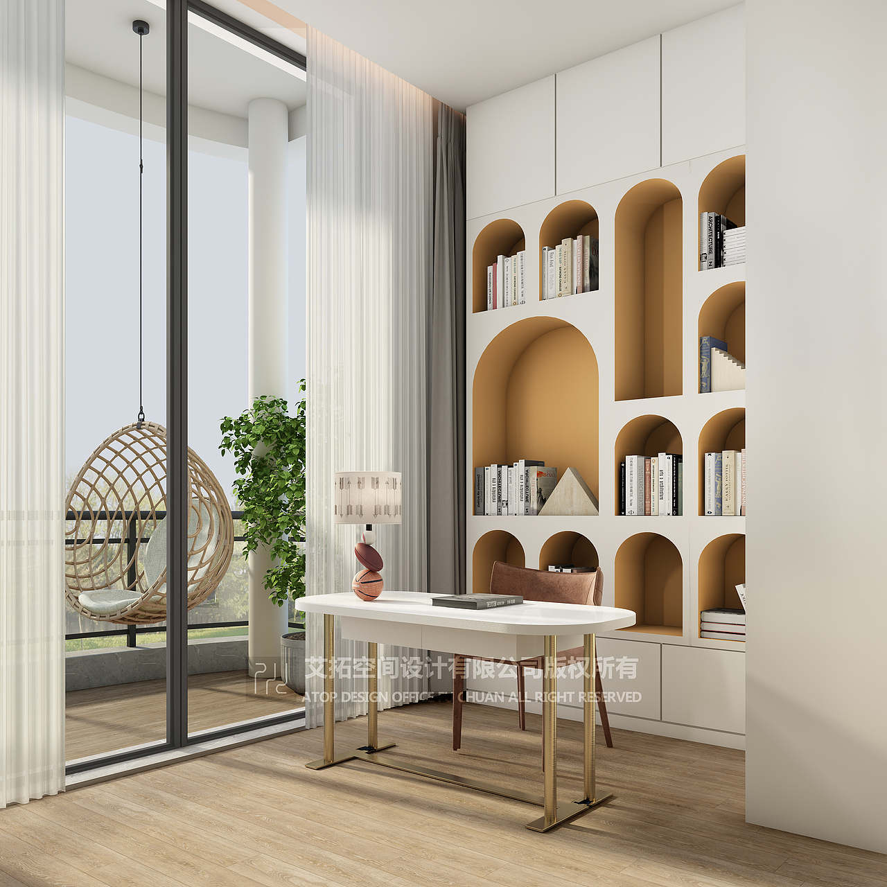 原创设计丨水榭山别墅1200㎡,现代奢华风【卧室篇】