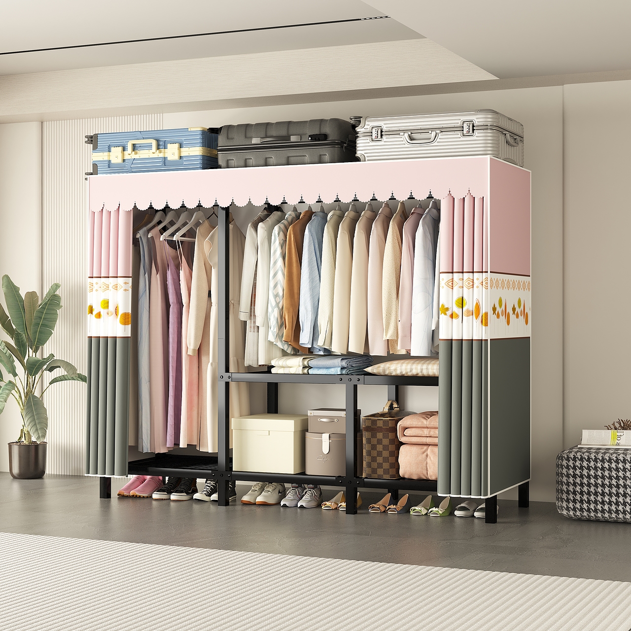 电商用折叠衣柜效果图