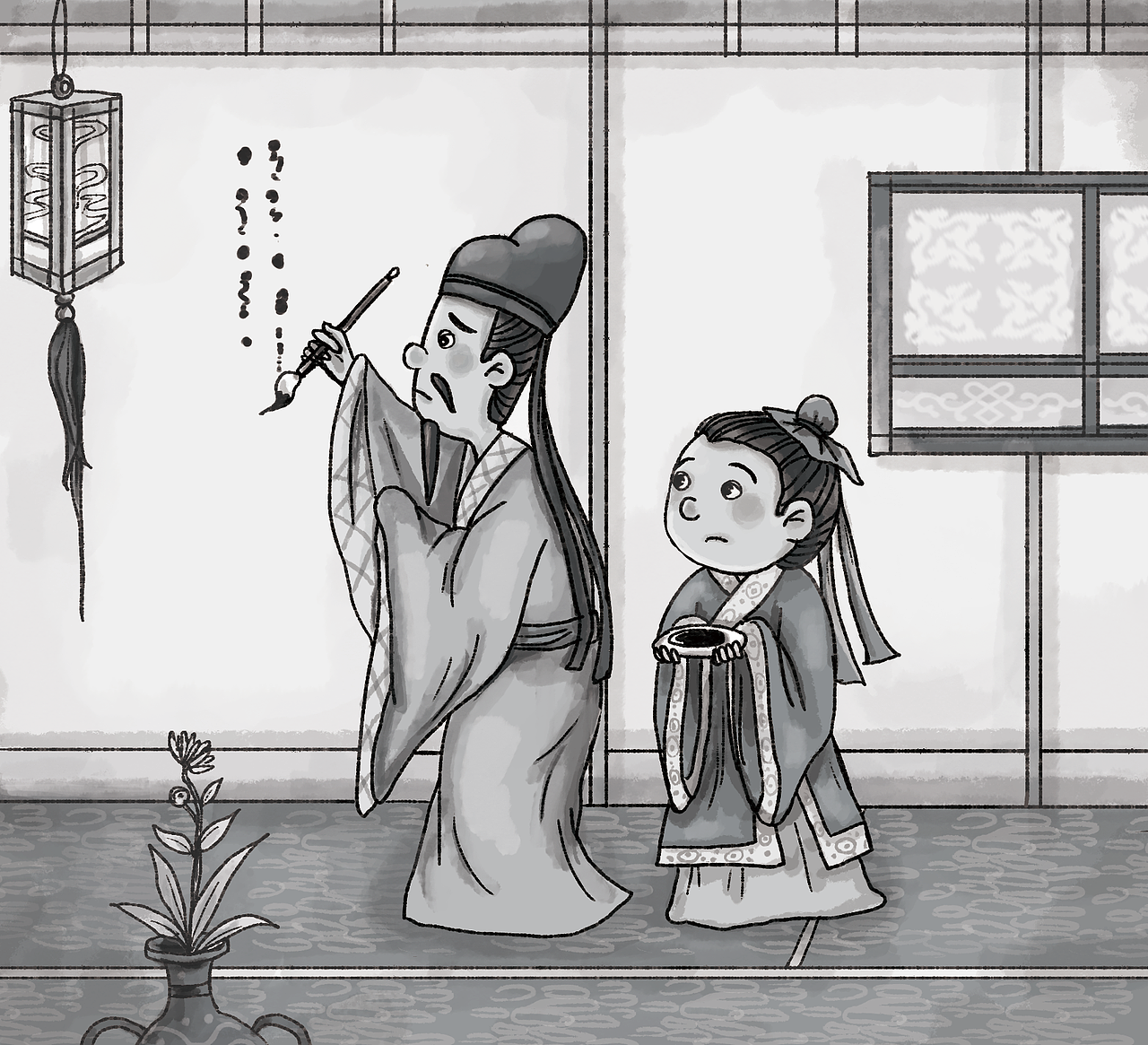 《古人职场那些事儿》出版插画内页（图ZMzEzMDg2MjMy） - 艺术插画 - 站酷设计师普通的汤圆原创素材 - 站酷ZCOOL