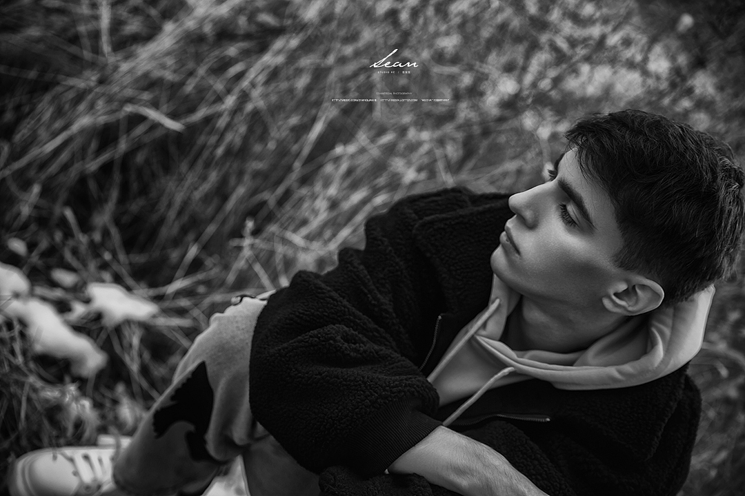 天台拍摄的一组黑白写真