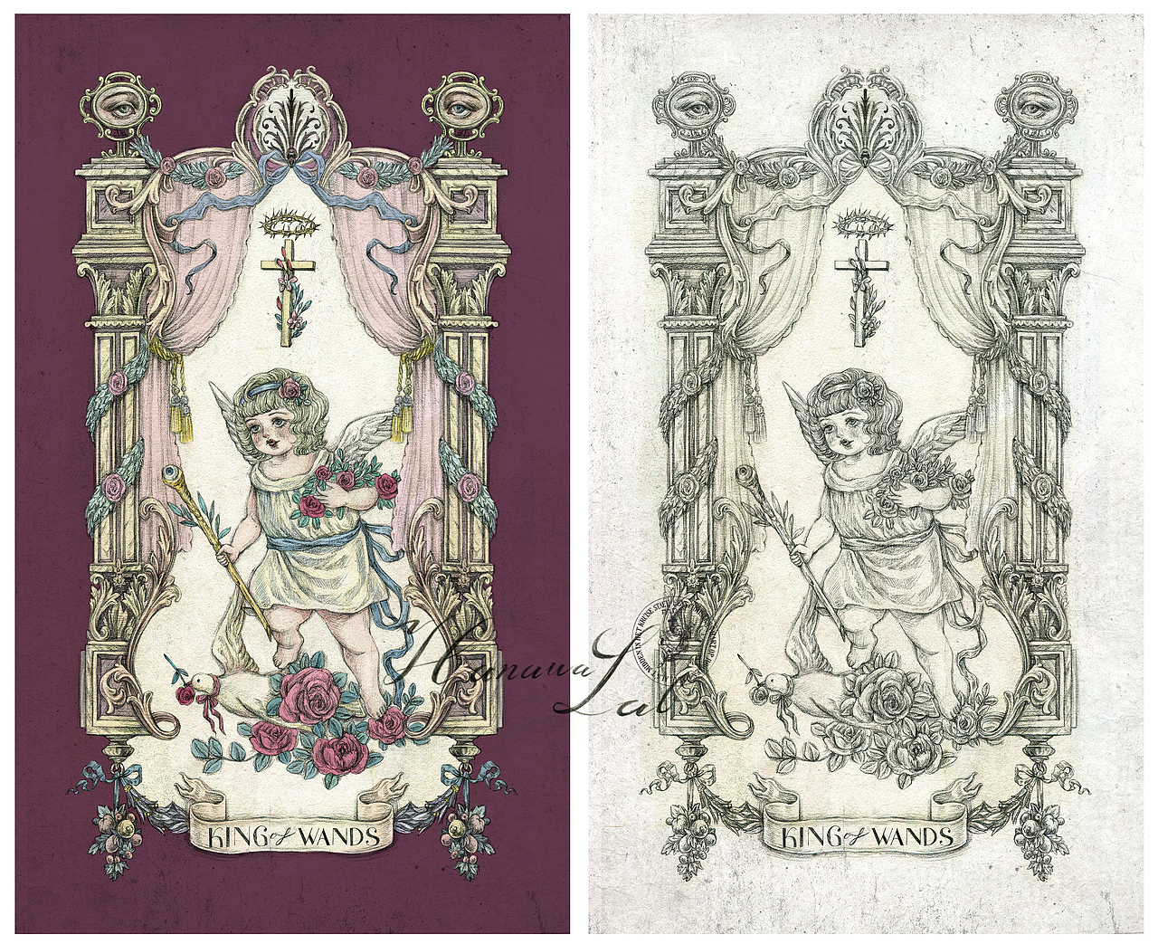 【珍宝塔罗】权杖系列（图ZMzIwMzAxNjMy） - 商业插画 - 站酷设计师hanawa花轮原创素材 - 站酷ZCOOL
