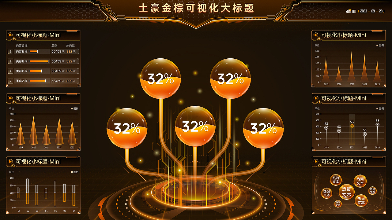 土豪金棕_Figma可视化模板组件（图ZMzUxODU3MTEy） - 其他UI - 站酷设计师也呀也原创素材 - 站酷ZCOOL