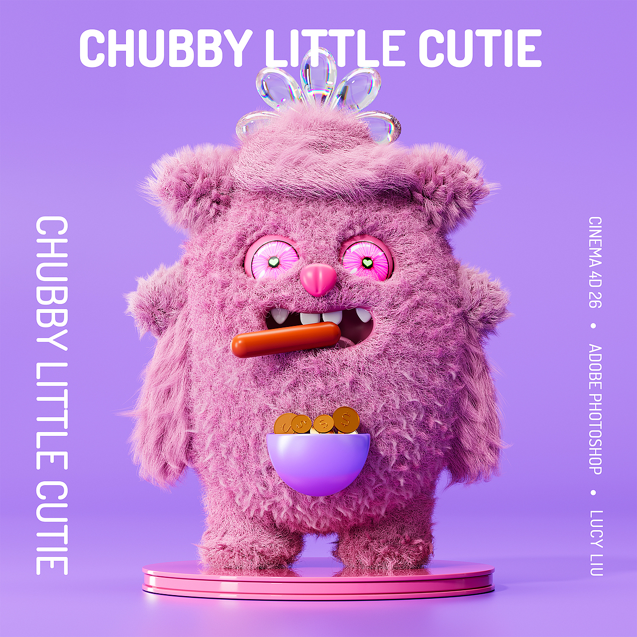 IP建模渲染(毛发渲染)