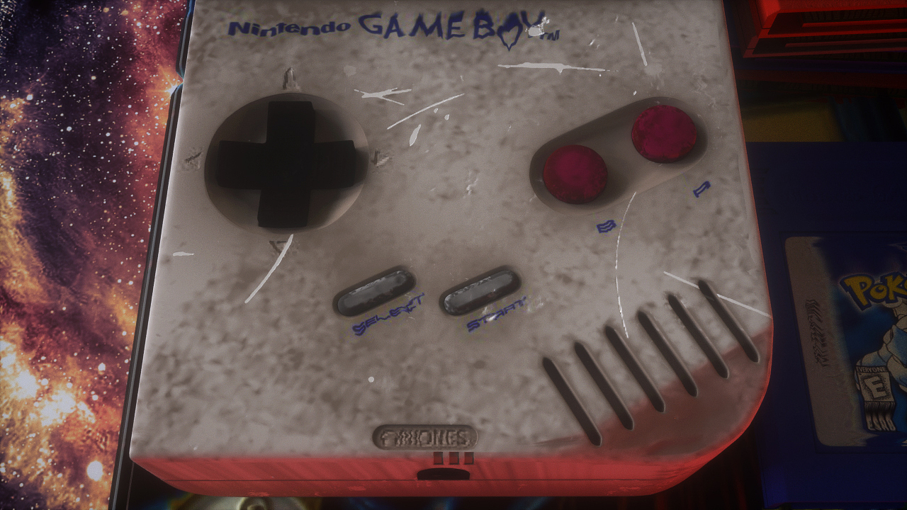 古董脏旧材质游戏机效果