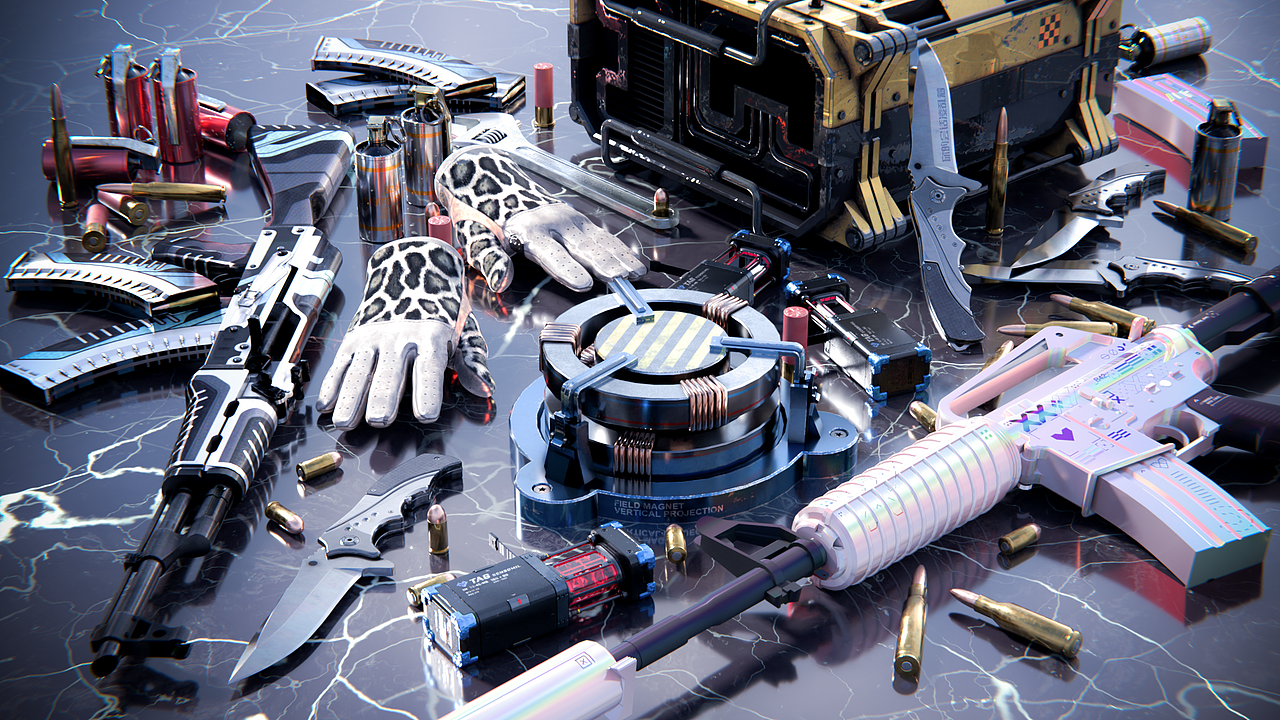 CSGO饰品渲染图（图ZMzM4NjY1OTM2） - 产品 - 站酷设计师MieGuda原创素材 - 站酷ZCOOL