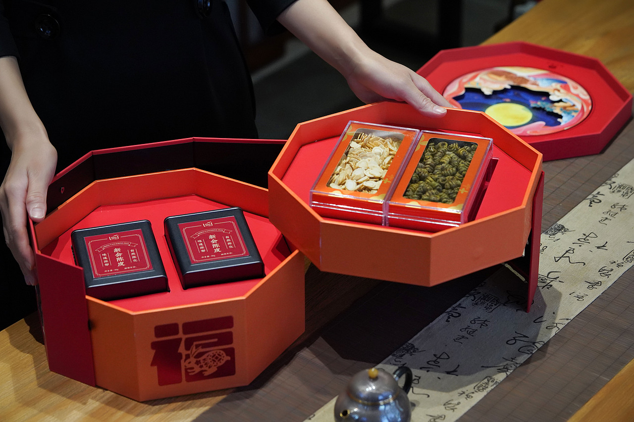 双层礼盒/滋补礼盒/极兔赐福礼盒/中秋礼盒拍摄