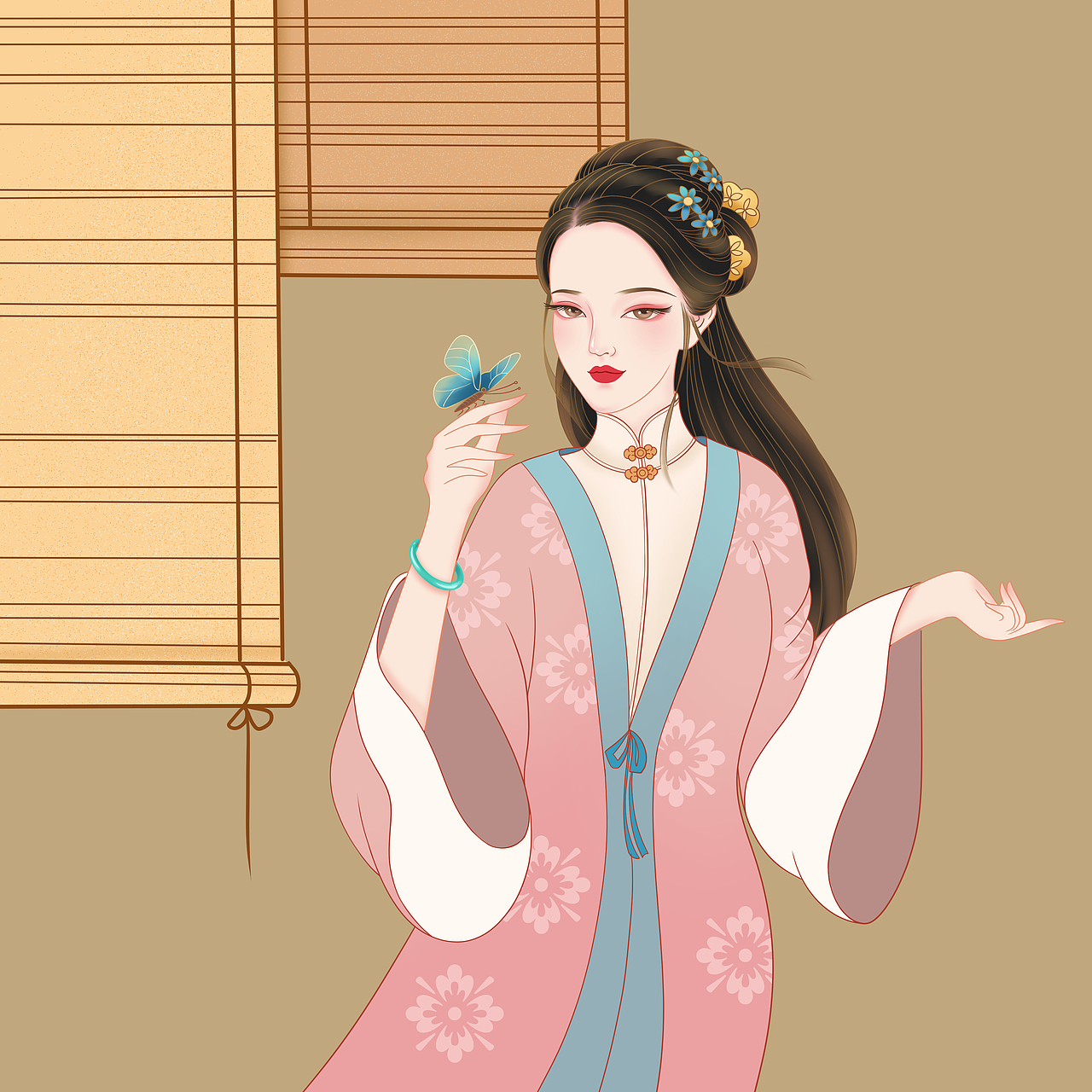 【商业插画】——秦淮八艳