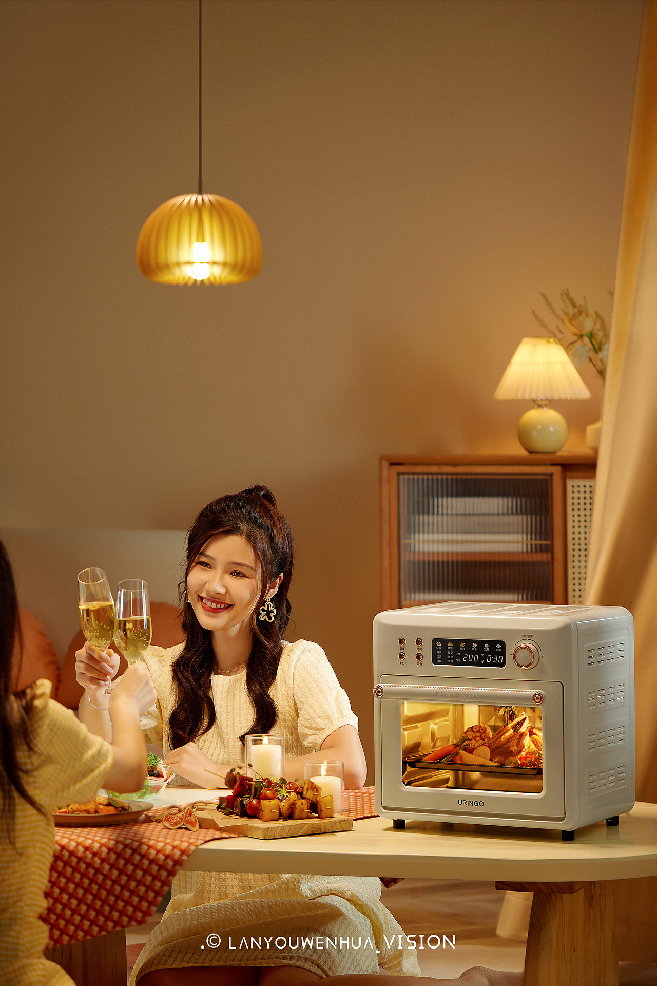 七彩叮当电子空气炸烤箱✖️厨房类